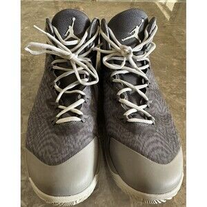 Nike Air Jordan Mens Size 13.5 Super Fly 3 Gray Basketball Shoe 684933-004
